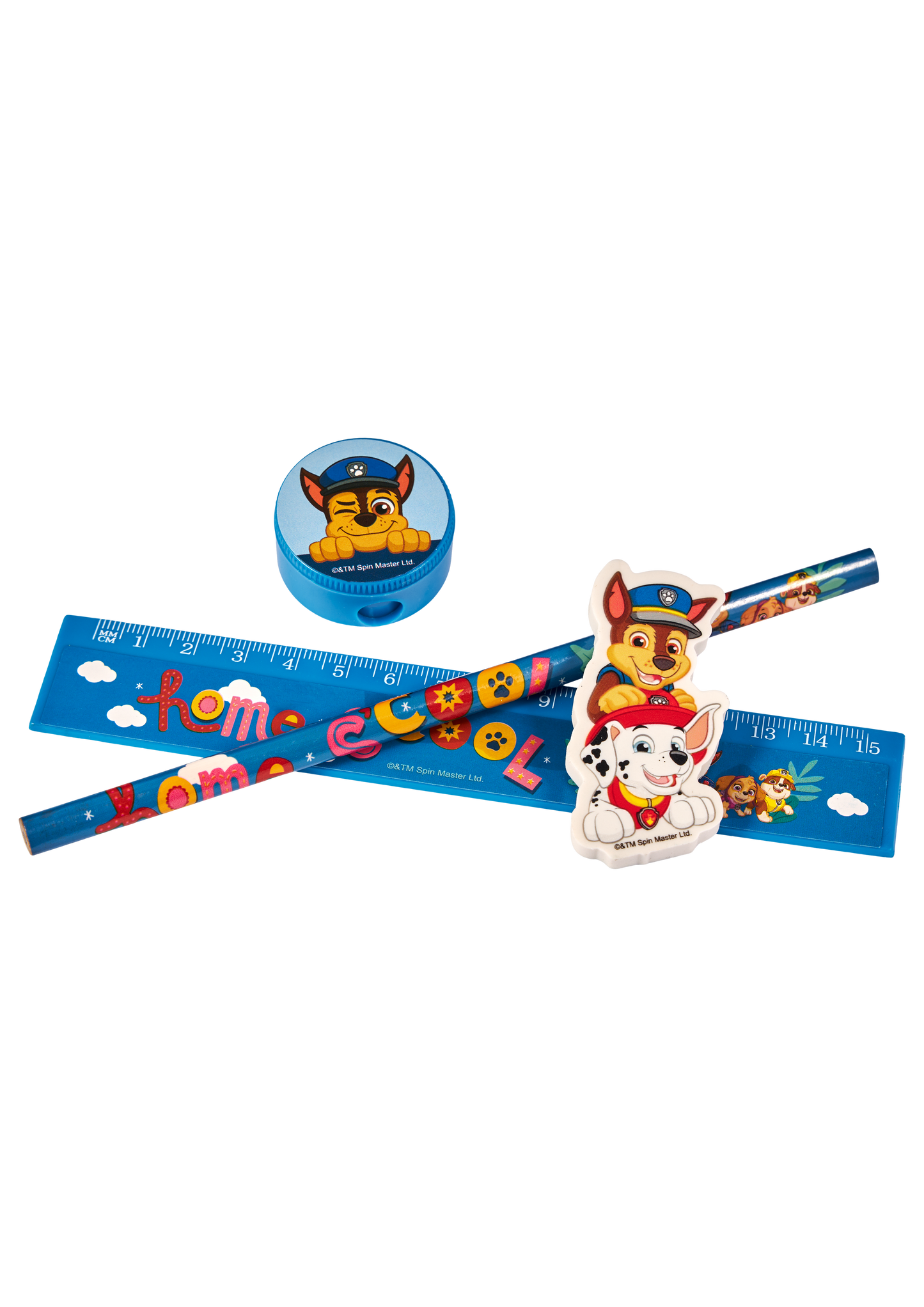 Paw Patrol pencil set with multi-color pen