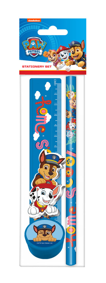 Paw Patrol penna set med flerfärgspenna