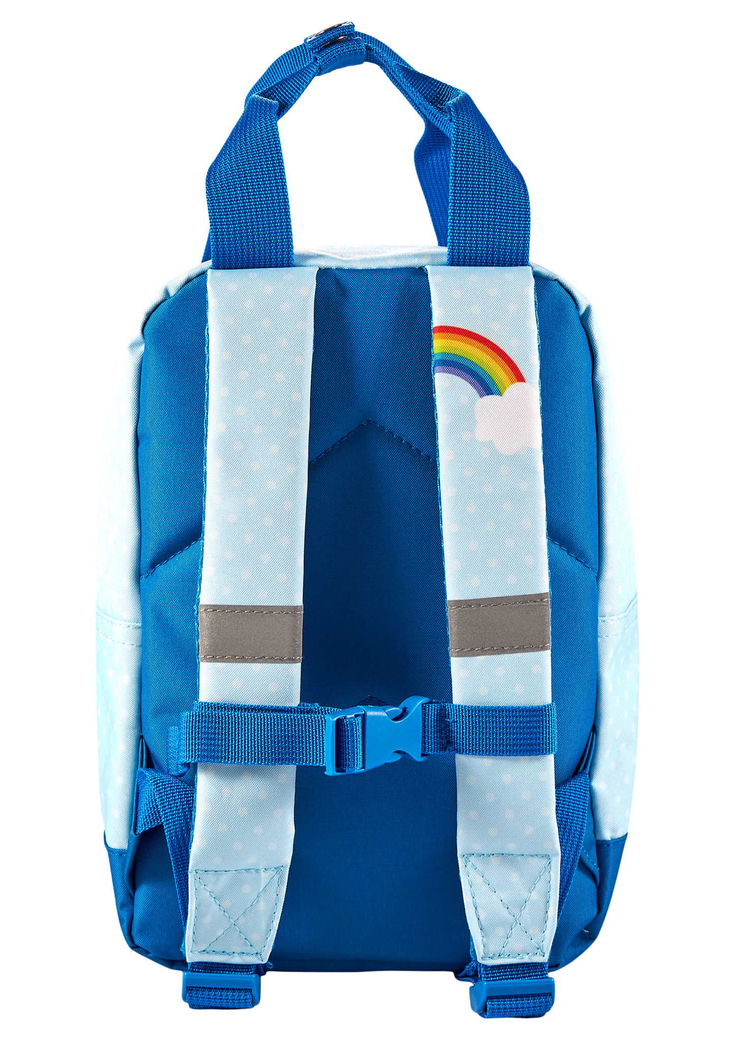 Babblarna small square backpack with small zippered front pocket. 7L