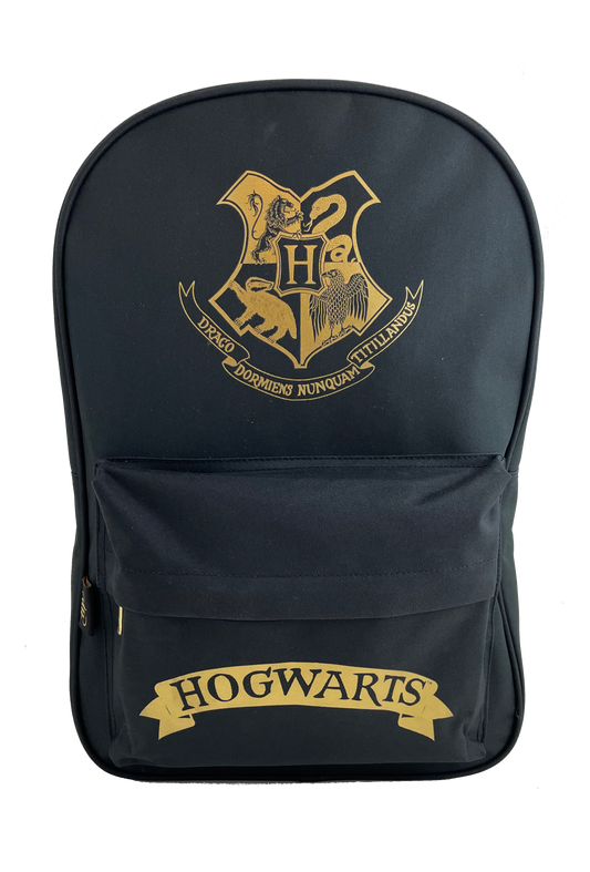 Harry Potter Hogwarts klassisk ryggsäck, svart, 39,5 x 27 x 11 cm.