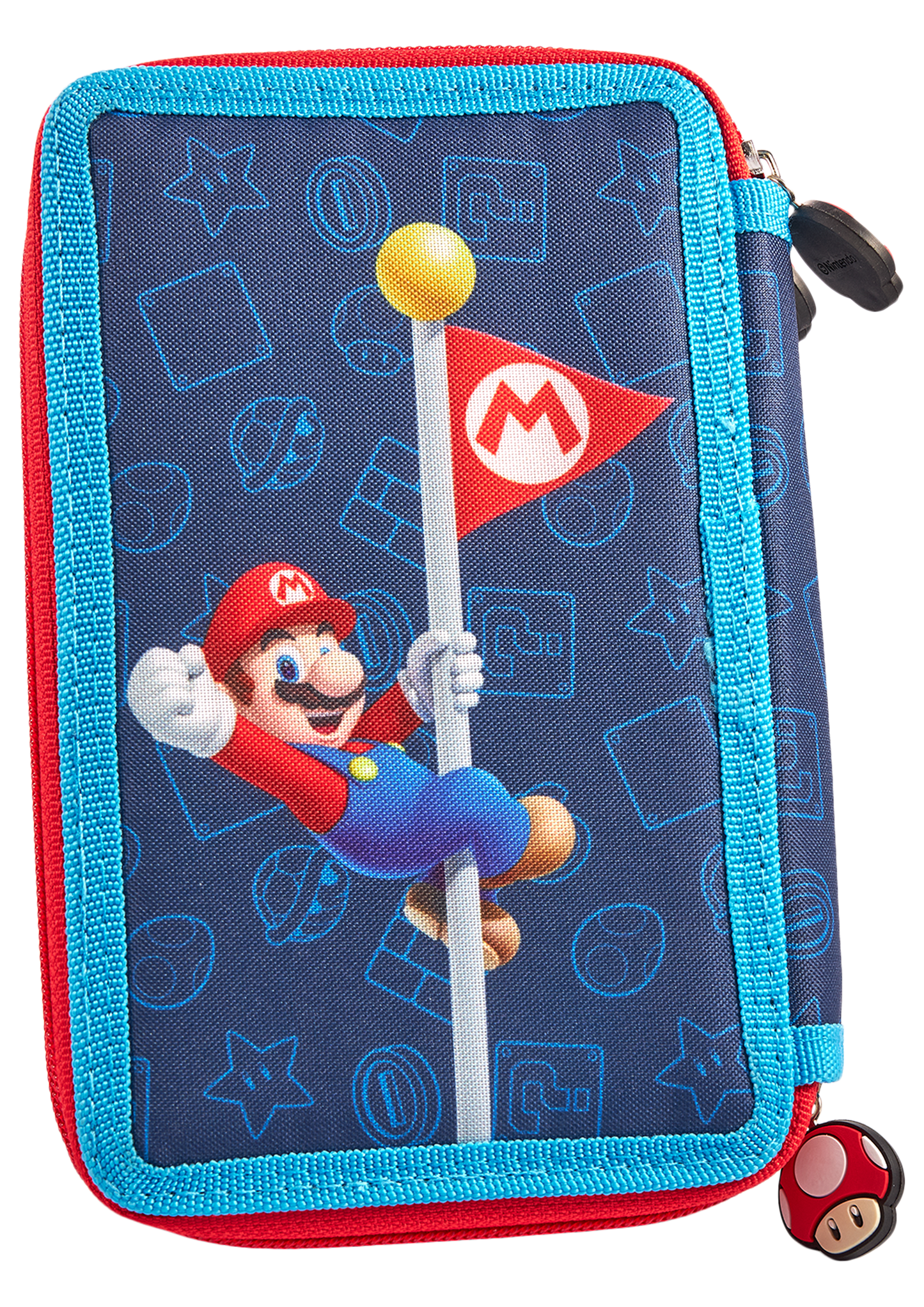 Super Mario stuffed pencil case, 3 parts