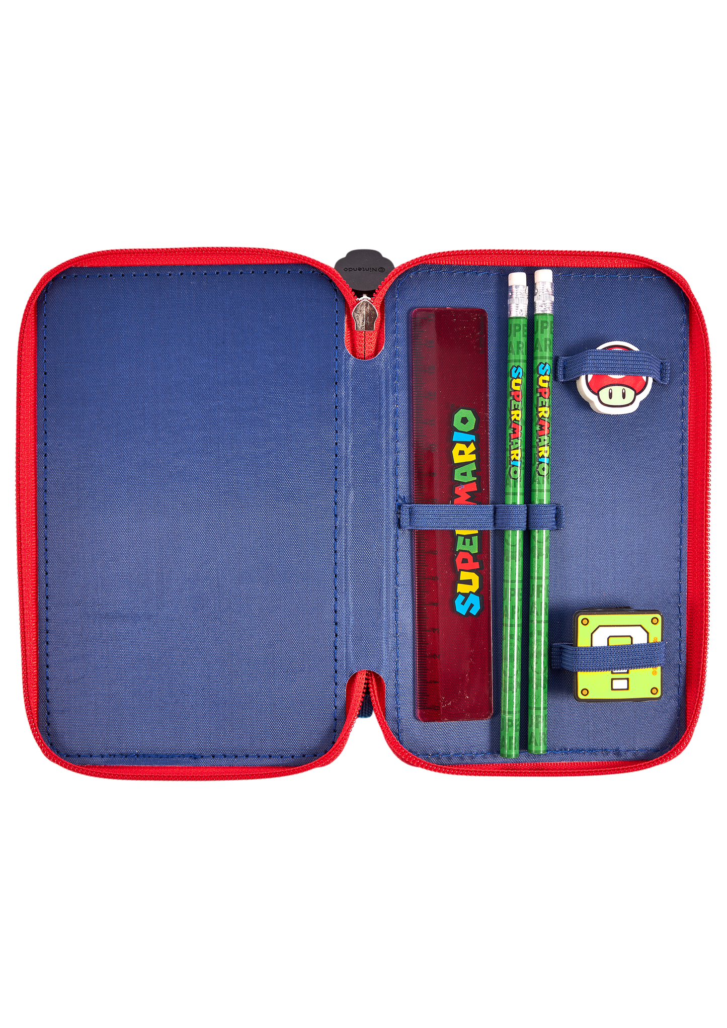 Super Mario stuffed pencil case, 3 parts