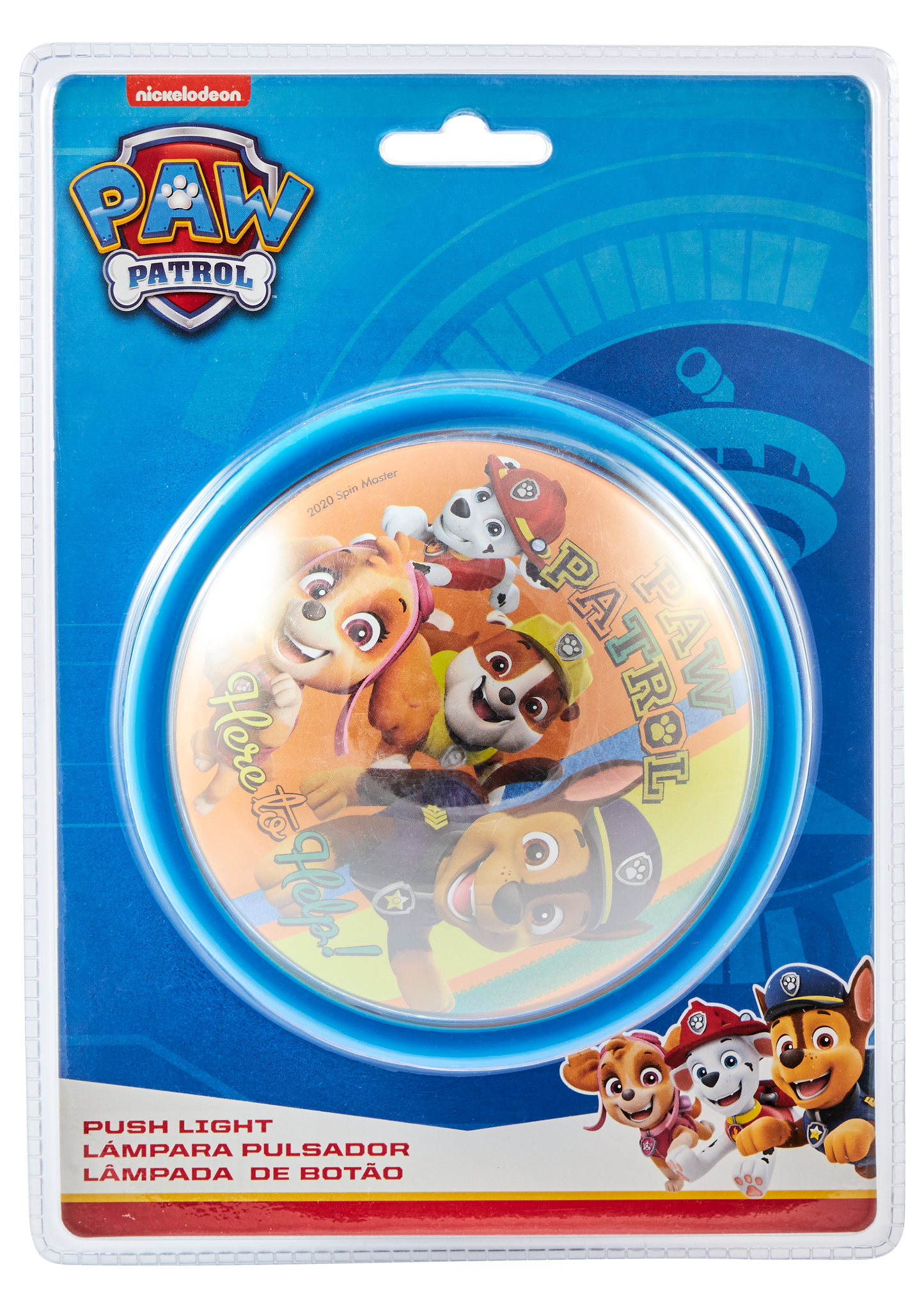 Paw Patrol ufo tryklampe - LED - 15cm dia