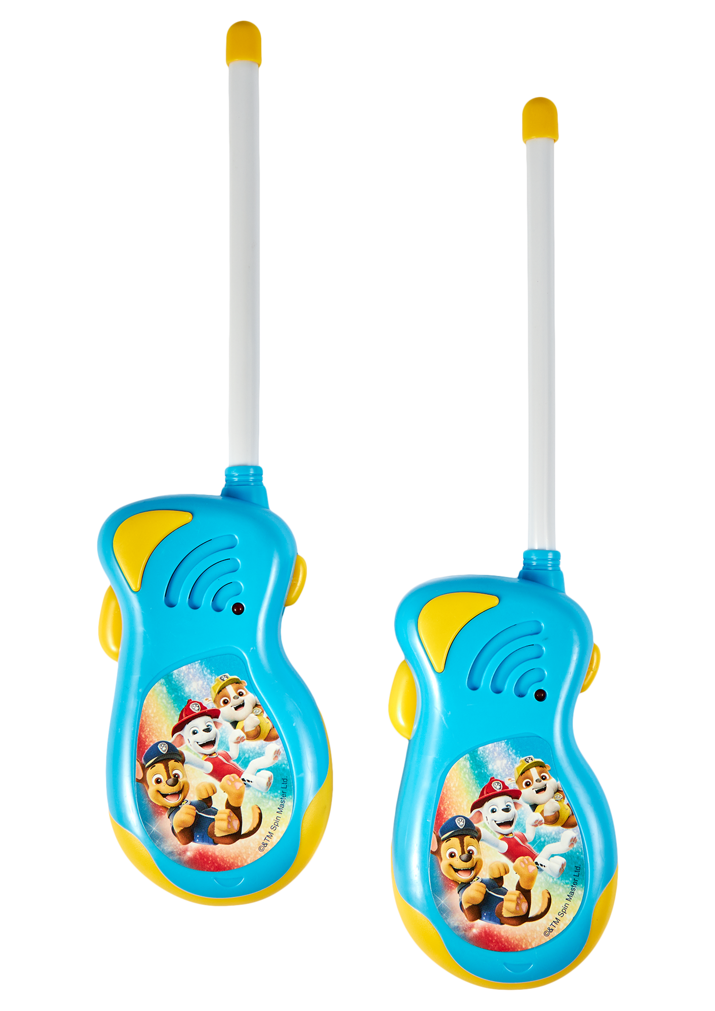 Paw Patrol figurformad Walkie Talkie 50 m (batt ingår ej)