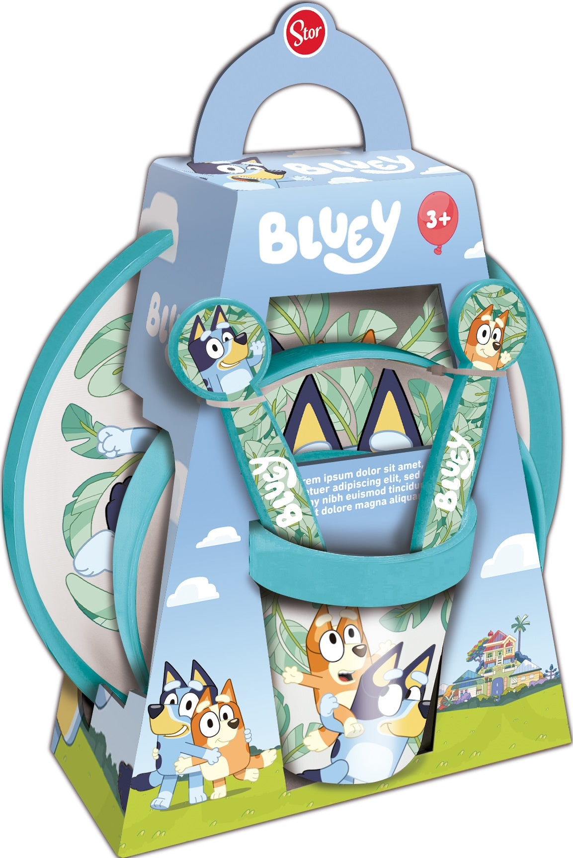 Bluey 5 styks service med non slip bund