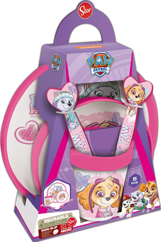 Paw Patrol Girls matsalsset med 5 delar