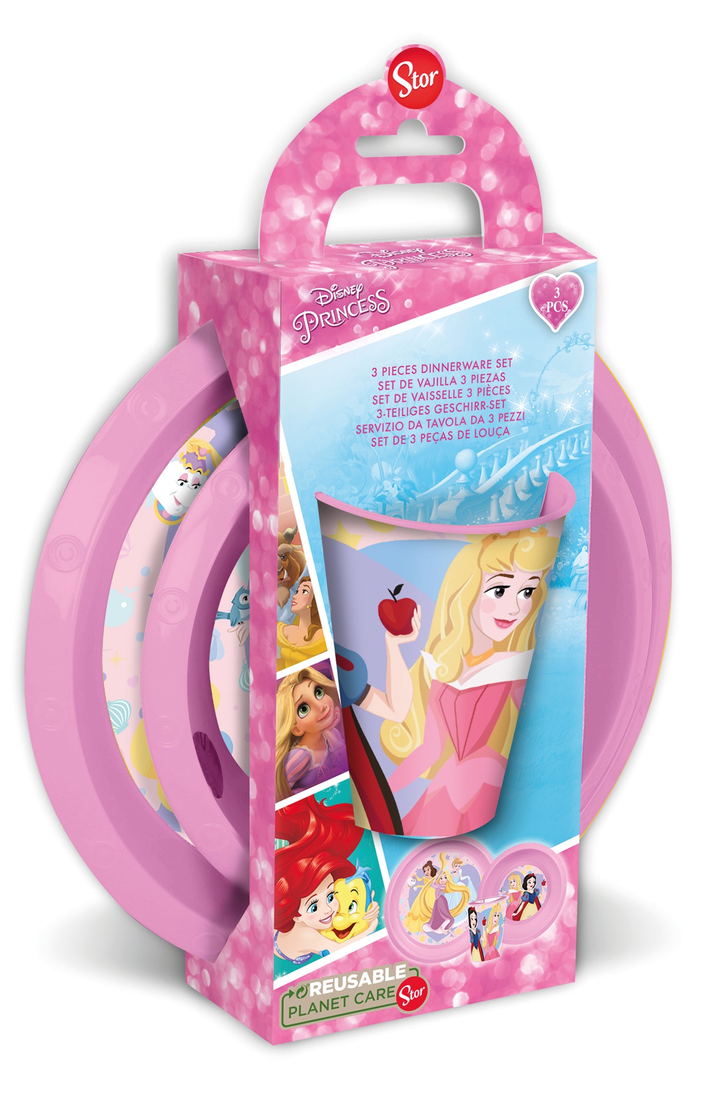 Disney Princesses 3 pcs. service set (bowl, plate and mug)