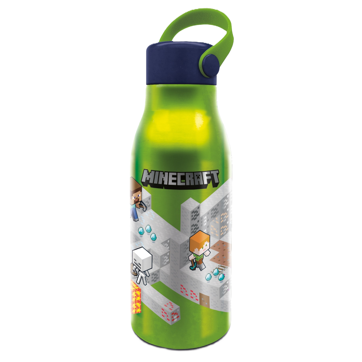 MINECRAFT Flexi handle aluminum vandflaske, 760 ml