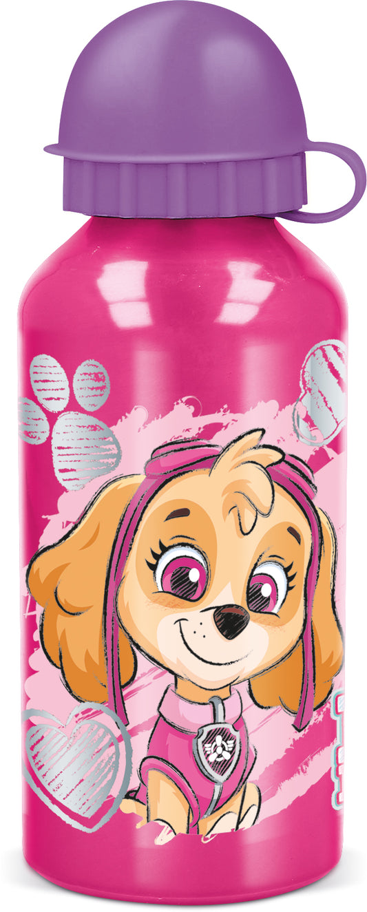 Paw Patrol Girl water bottle, aluminum 400 ml