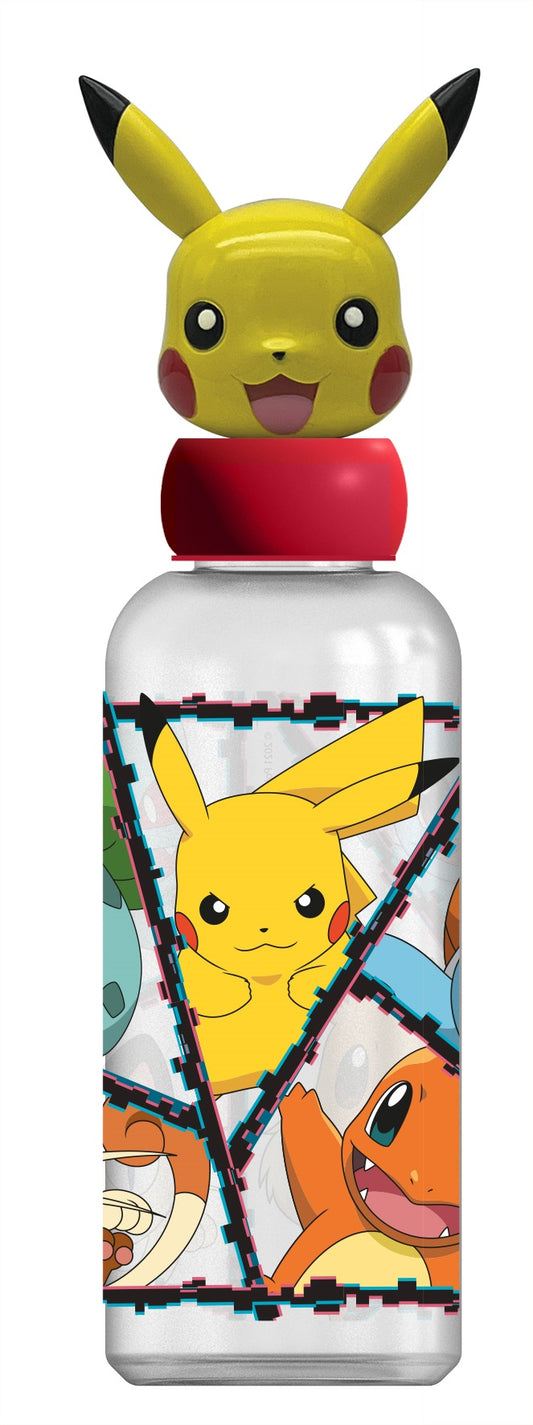 Pokemon drinking bottle with 3D figure top