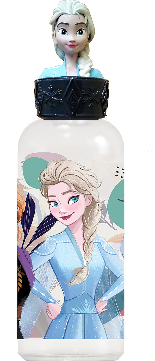 Frozen drinking bottle with 3D figure top