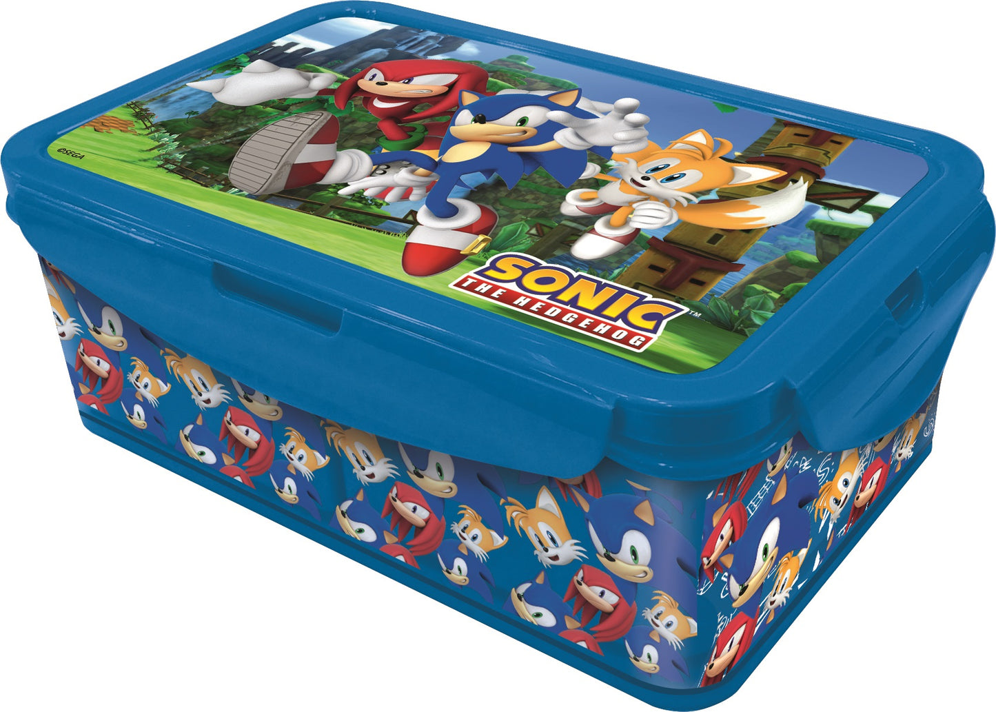 Sonic lunch box with 2 trays