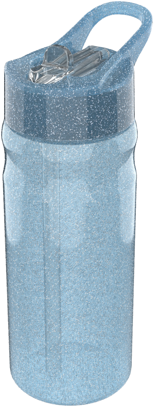 Lunch Buddies Glitter drinking bottle Blue 500ml