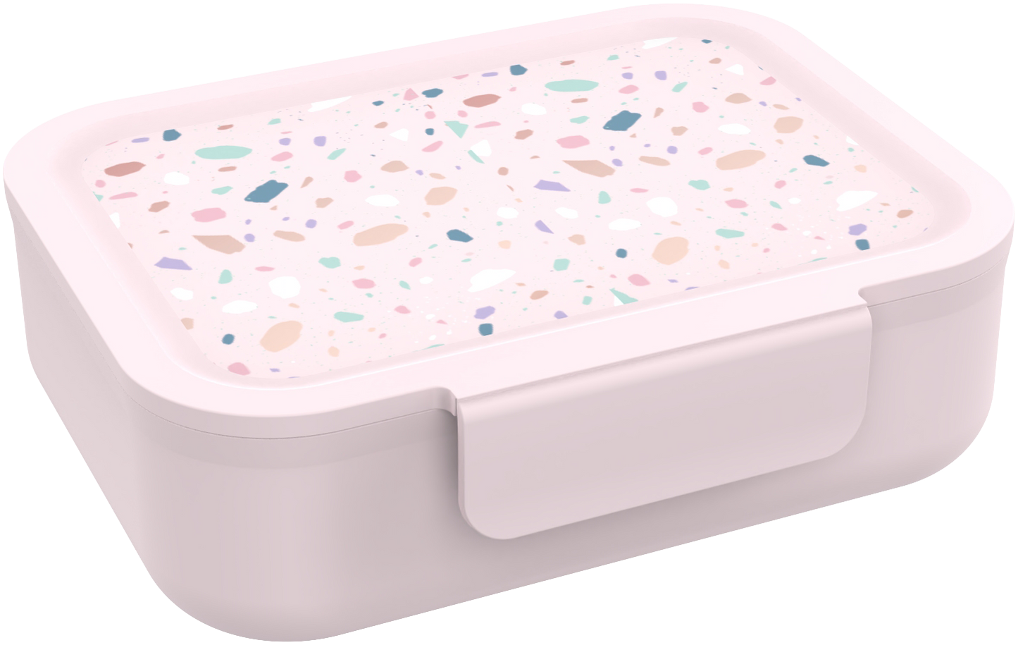 LUNCH BUDDIES Terrazzo lunch box with dividers