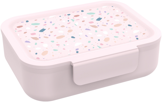 LUNCH BUDDIES Terrazzo lunch box with dividers