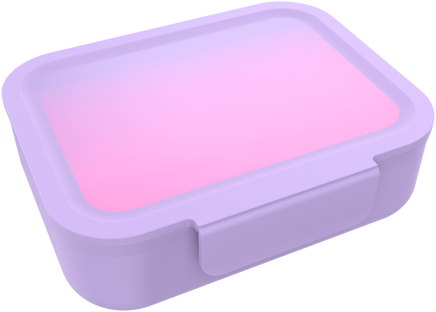 LUNCH BUDDIES Pink Rainbow lunch box with dividers