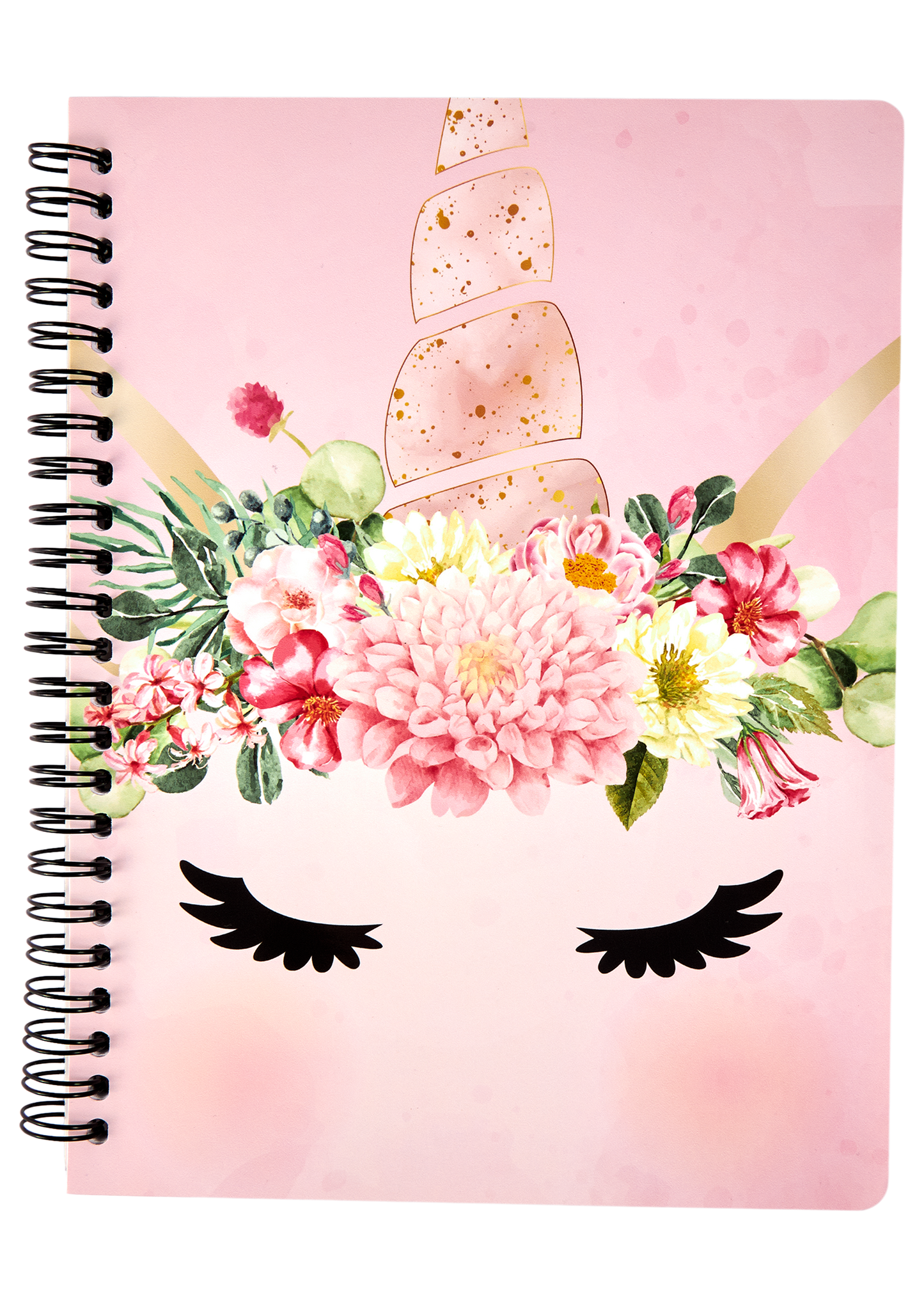 Unicorn flower Notebook med spiralrygg