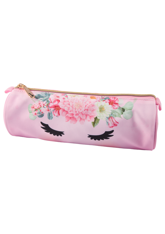 Unicorn flower cylindrical pencil case (22x7x7)