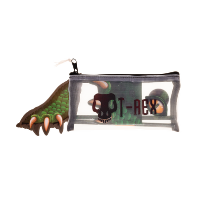 Dino Eye Filled mesh pencil case