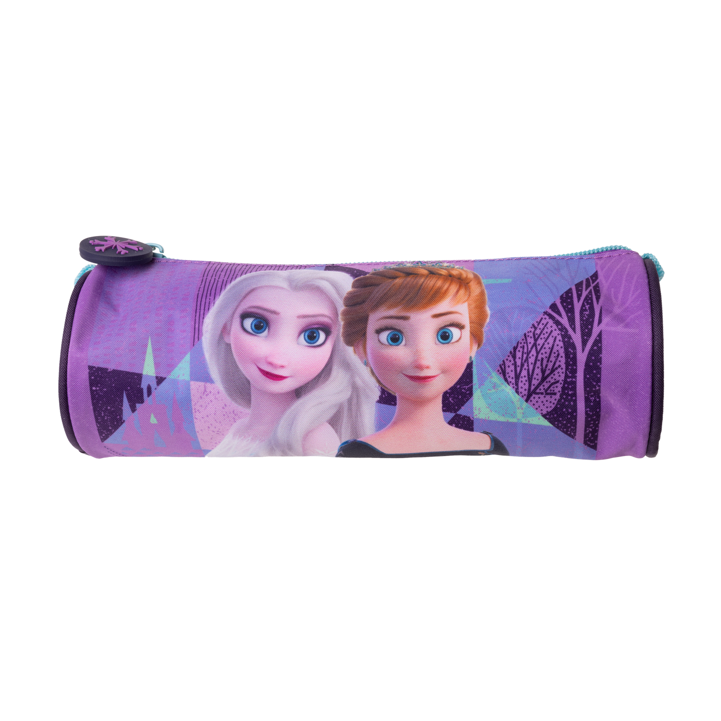 Frozen round pencil case L 22 cm, dia. 7 cm, 300D nylon