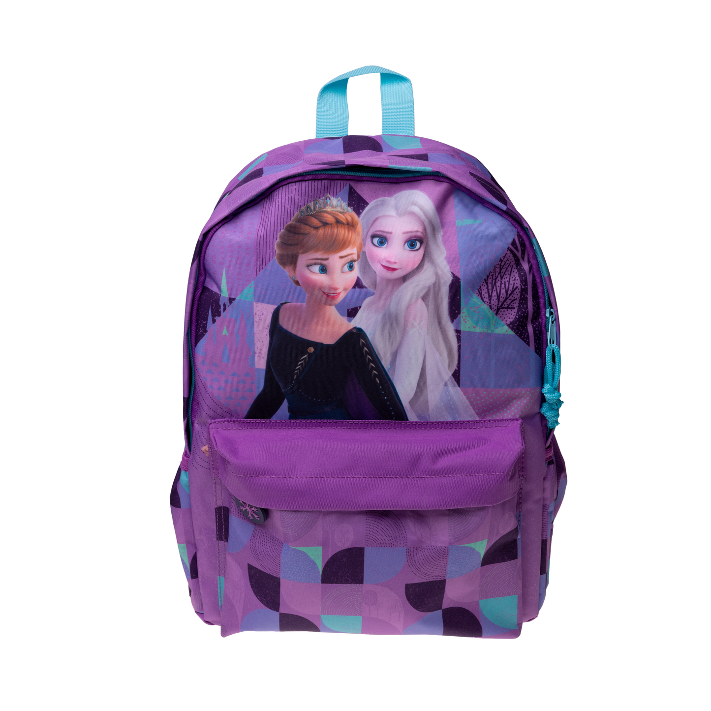 Frozen Backpack with front pockets, 300D nylon. H 38 cm, W 28, D 13 cm, volume approx. 13 liters