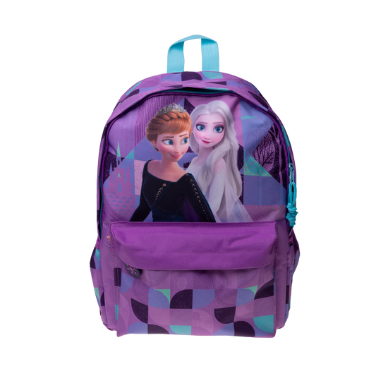 Frozen Backpack with front pockets, 300D nylon. H 38 cm, W 28, D 13 cm, volume approx. 13 liters