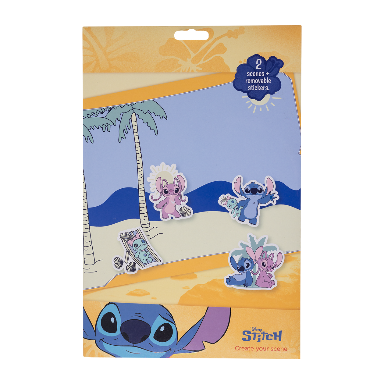 Stitch Reusable Sticker set  - Create your scene