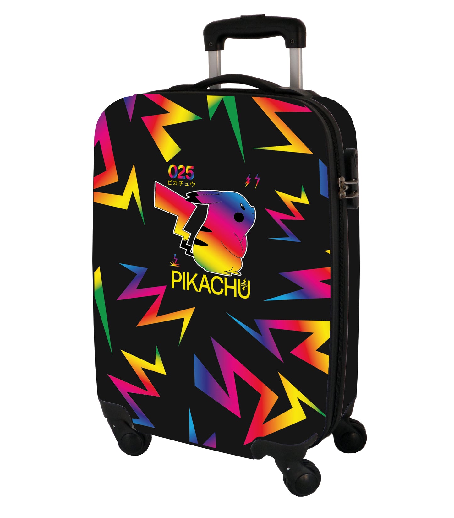 Pokémon Neon Trolley kuffert (hjul), 35 x 54 x 22 cm