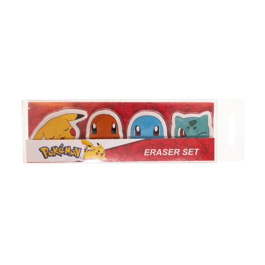 Pokemon 4 pcs. eraser packed in box