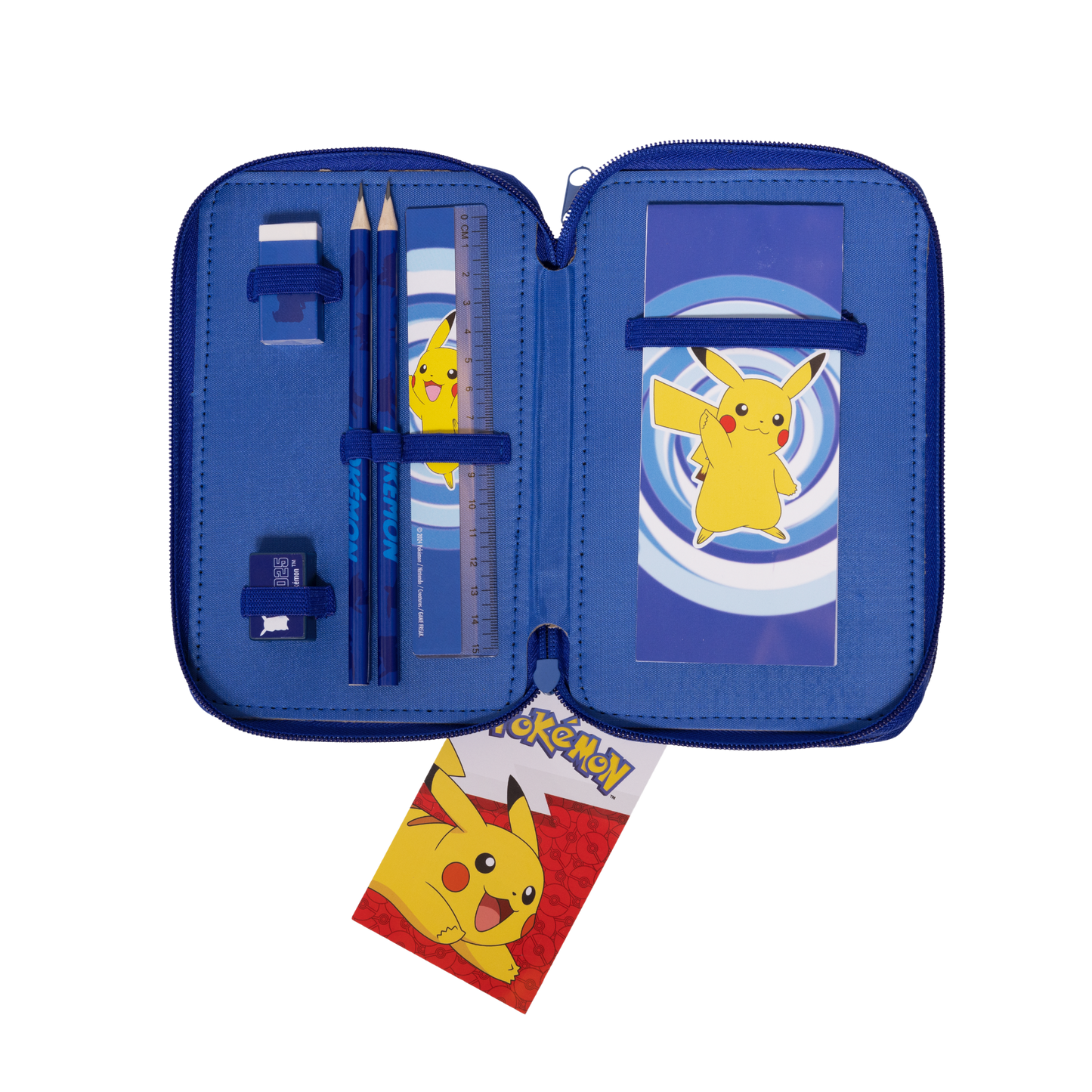 Pokémon Fyldt penalhus med 2 rum, 300D rich nylon,
19.5 x 12.5 x 5 cm