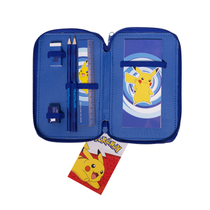 Pokémon Stuffed pencil case with 2 rooms