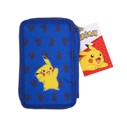 Pokémon Stuffed pencil case with 2 rooms