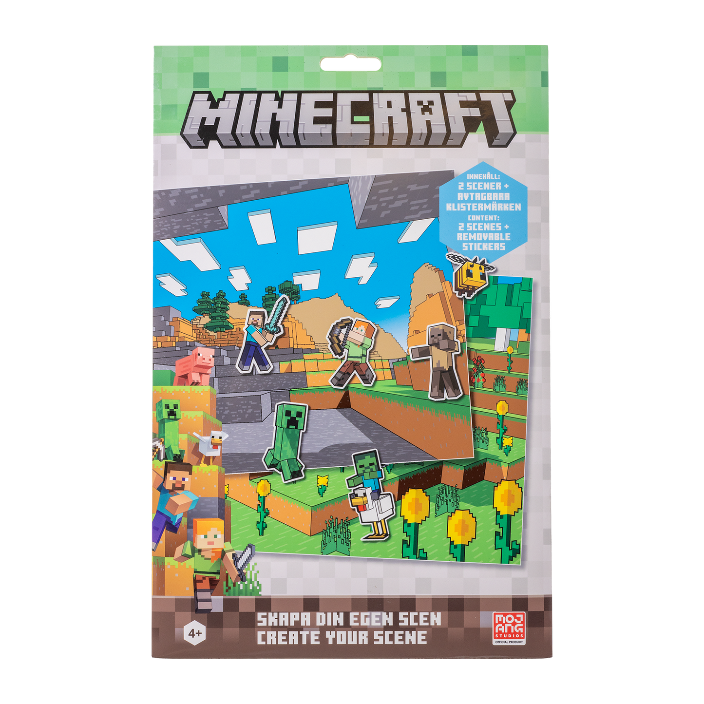 Minecraft klistermærkesæt "Lav en scene"