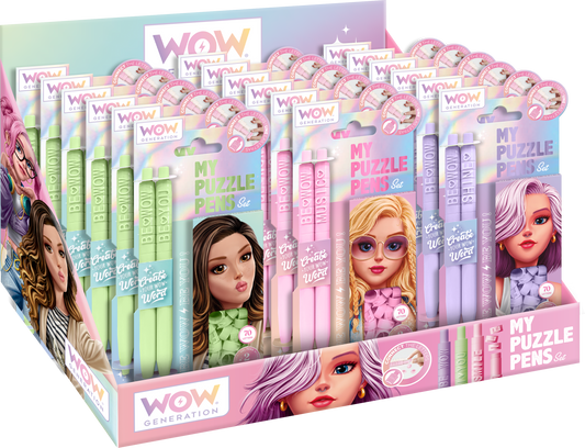 WOW® Generation, My Puzzle Pens (18 sæt/præsentation)