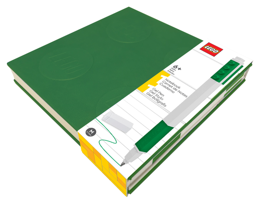 LEGO® Iconic Notebook with Gel Pen - Green