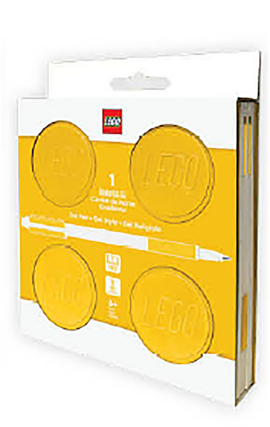 LEGO® Locking Notebook w/Gel Pen (box) 192p YELLOW