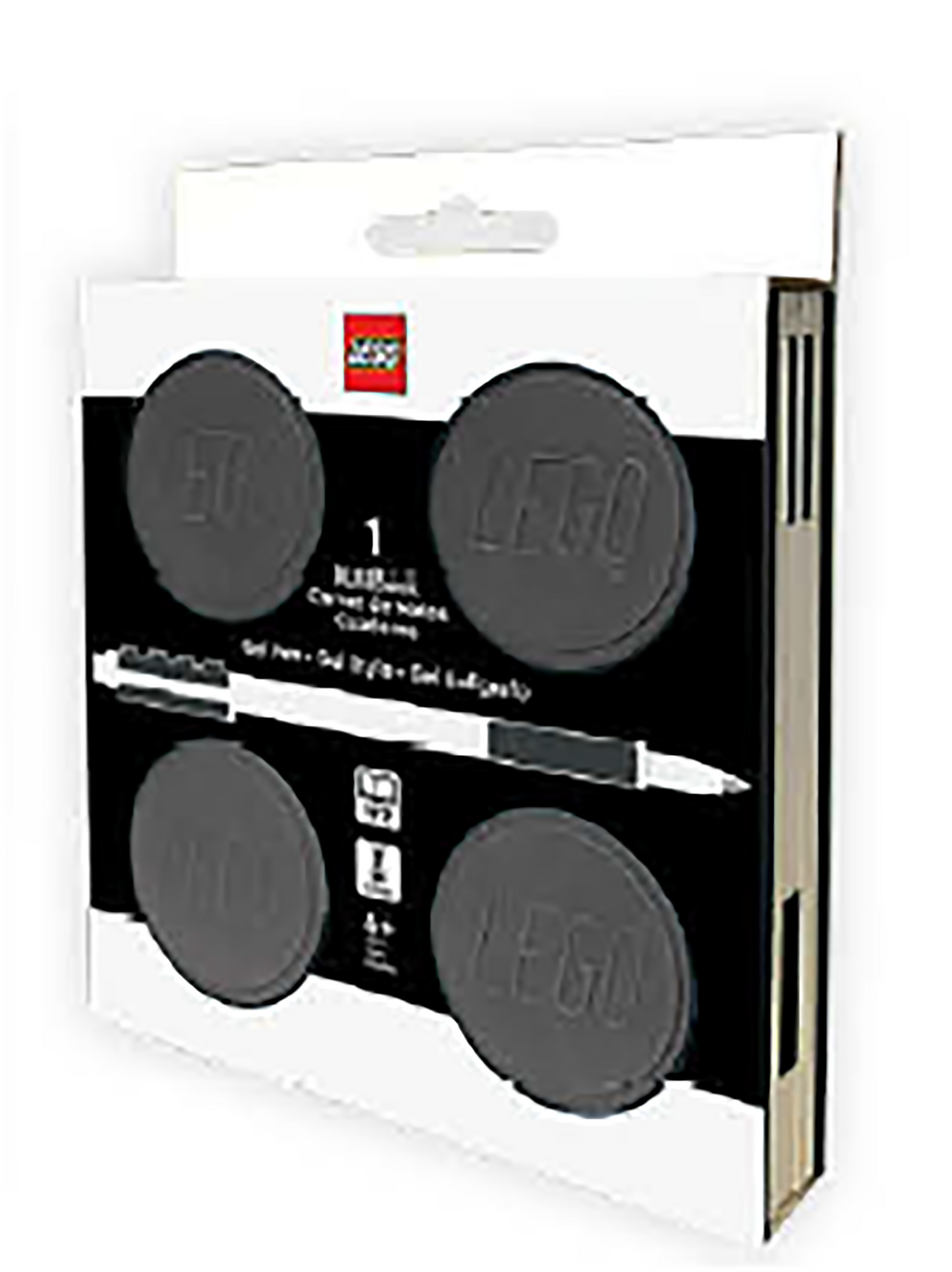 LEGO® Locking Notebook w/Gel Pen (box) 192p, BLACK