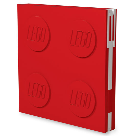 LEGO notebook with gel pen red