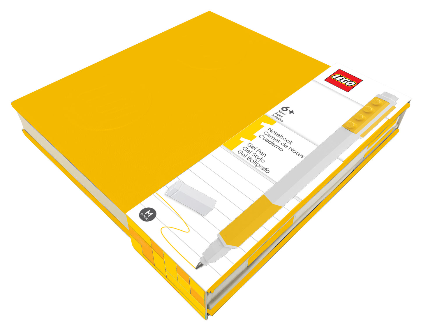 LEGO® Iconic Notebook med Gel Penna - Gul