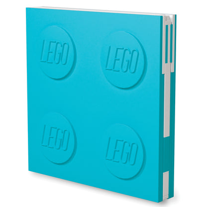 LEGO notebook with gel pen azure