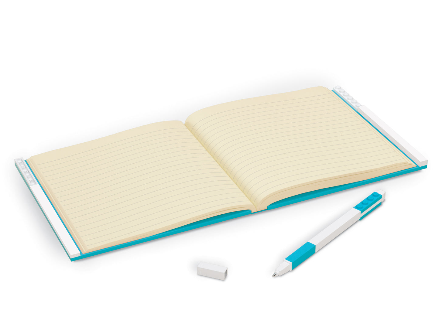 LEGO notebook with gel pen azure