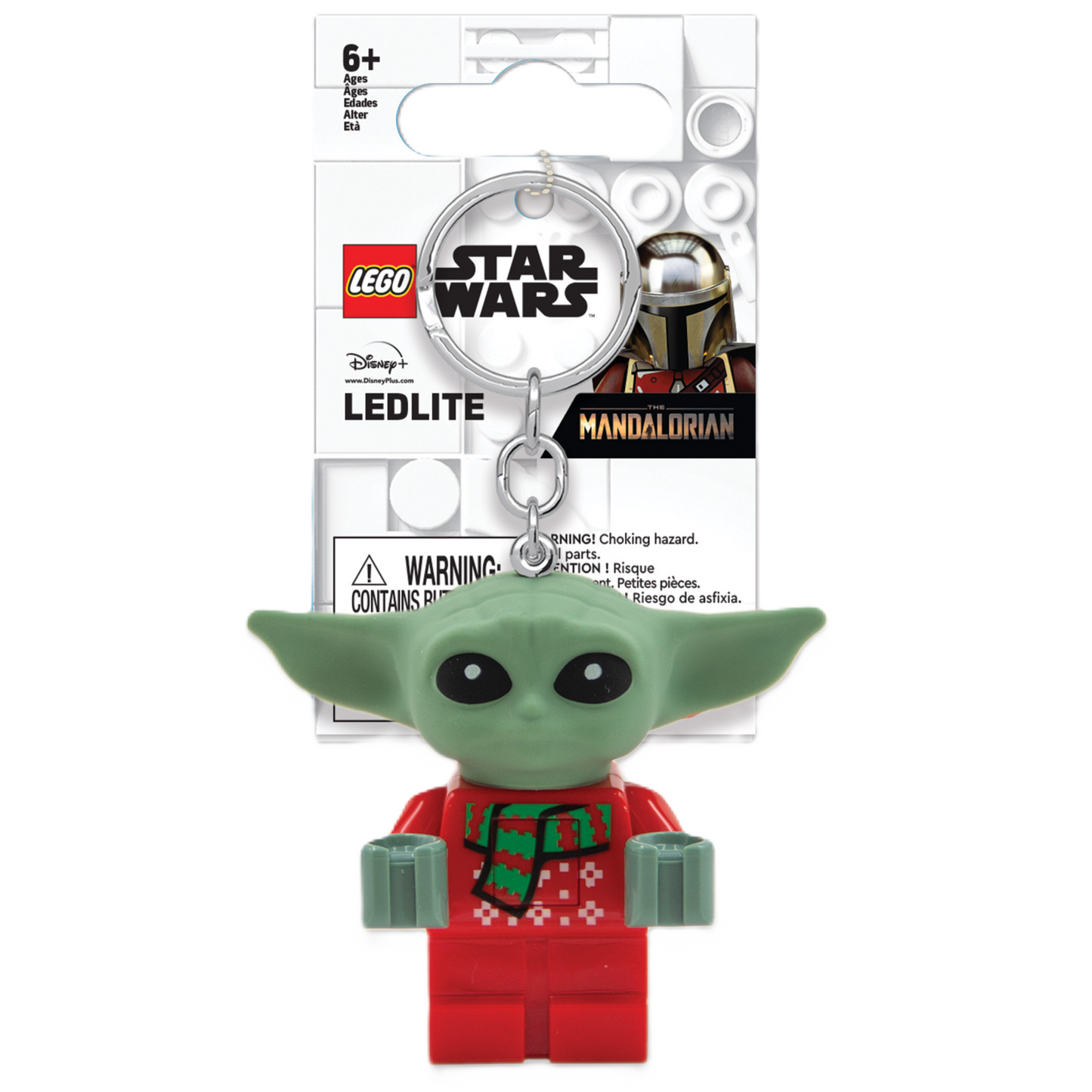 LEGO® Star Wars™ Grogu™ Ugly Christmas Sweater Keychain Light