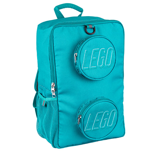 LEGO® Brick Backpack, BLUE GREEN, 40x25x15 cm, 15 L