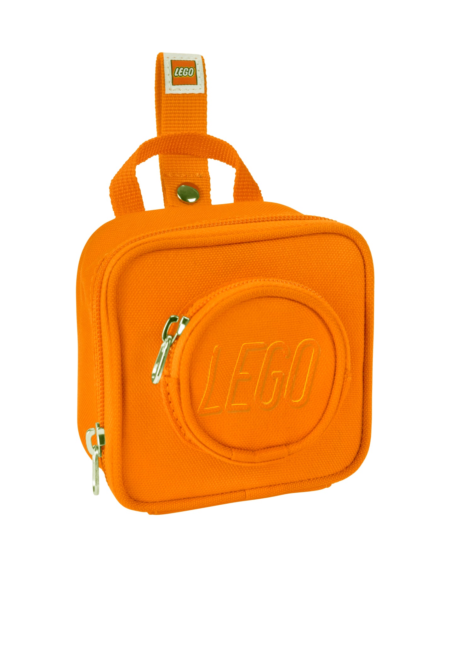 LEGO miniryggsäck i tegel, 10 x 10 x 6 cm, 0,6 L, Orange