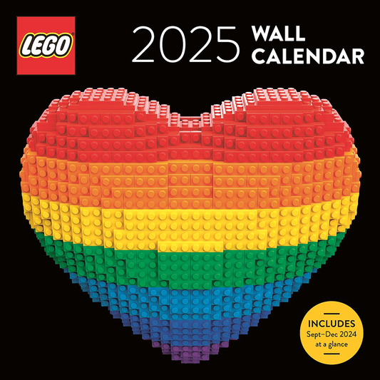 LEGO® Väggkalender 2025 - Regnbåghjärta