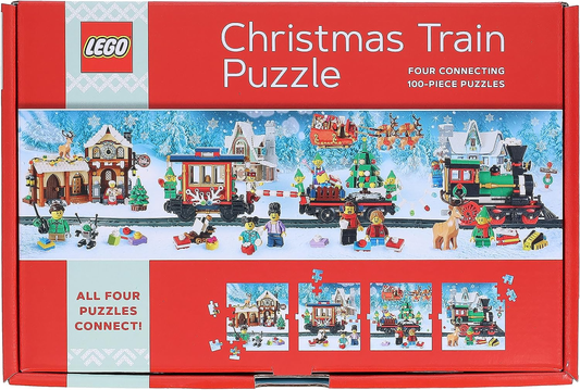 LEGO® Puzzle Jultåg 4 x 100 bitar