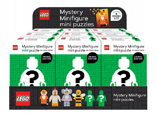 LEGO® Mystery Minifigure Puzzles Animal edition, 6x2 pcs. Green