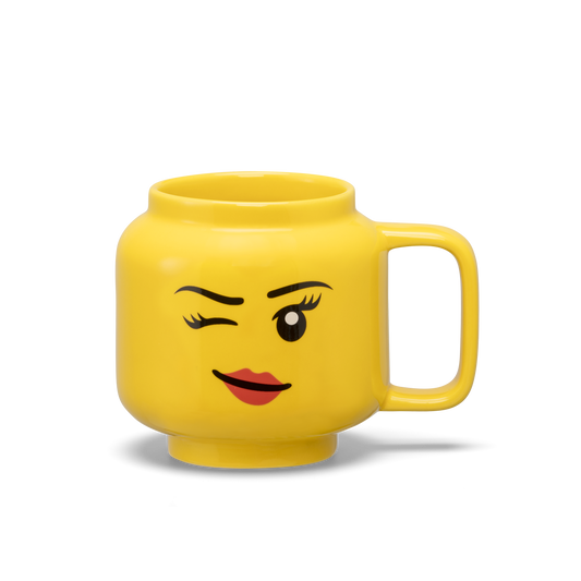 LEGO ceramic mug, small - Winking Girl