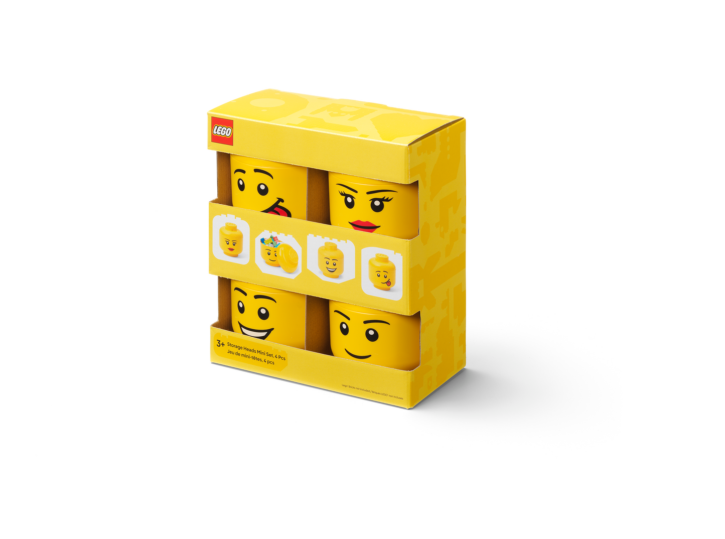 LEGO® Storage head, mini set, 4 pcs.