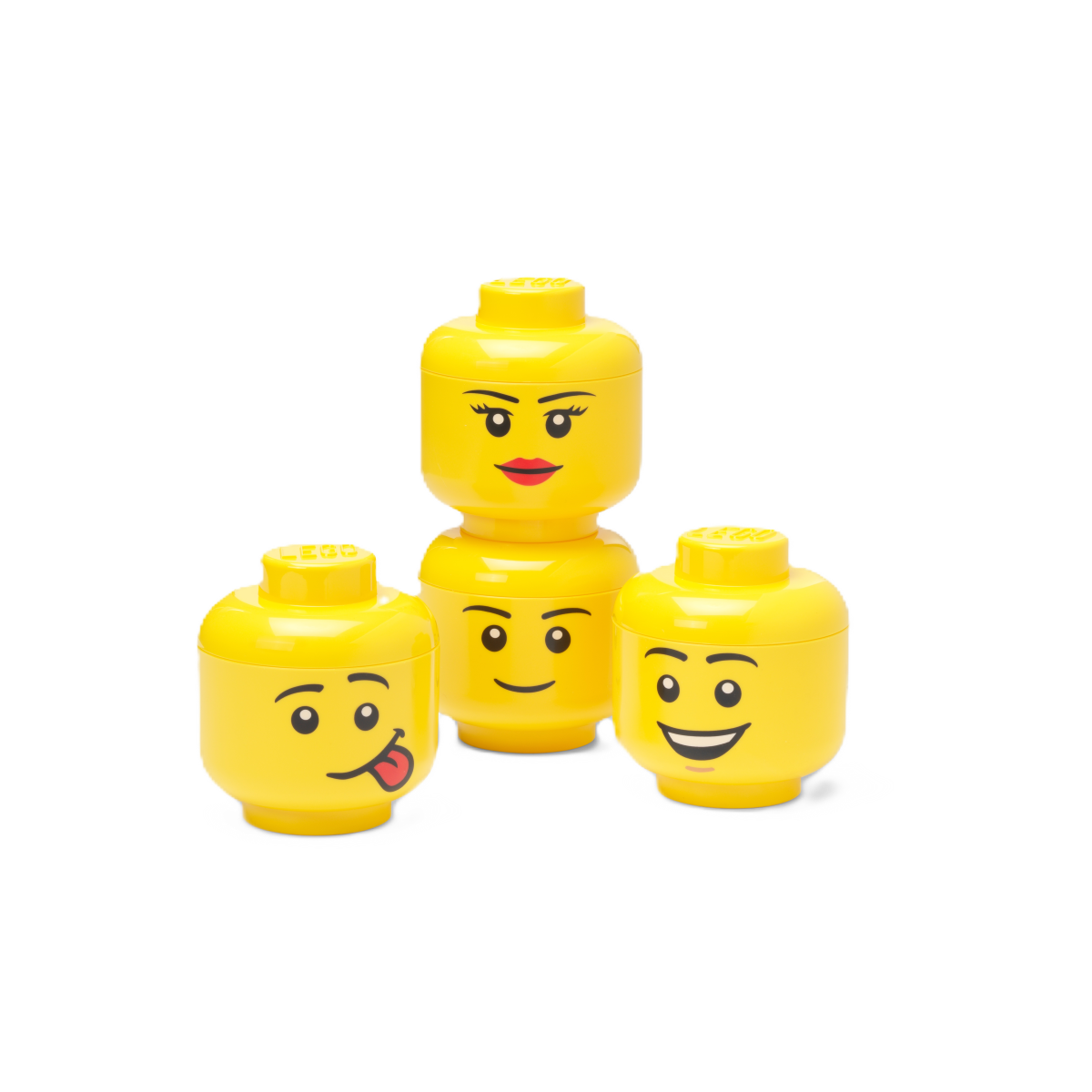 LEGO® Storage head, mini set, 4 pcs.